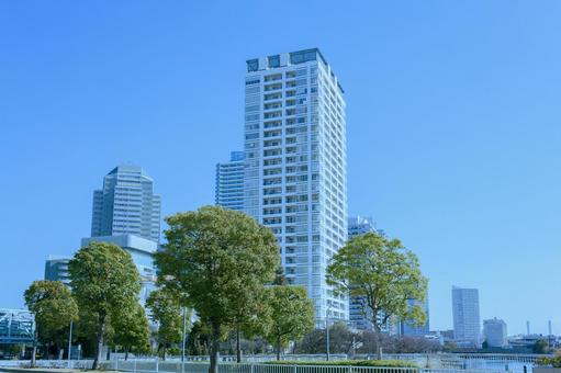 タワーマンション タワーマンション マンション,タワーマンション,タワマンの写真素材