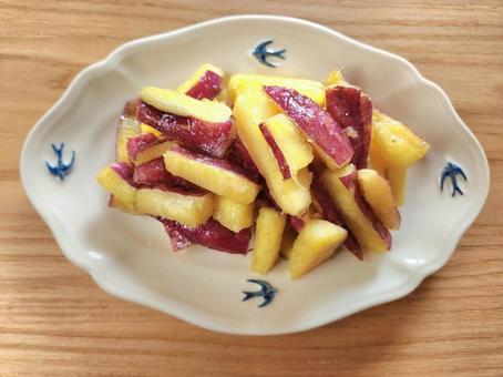 さつまいもスティック さつまいもスティック サツマイモ,秋の食材,ハニーバターの写真素材