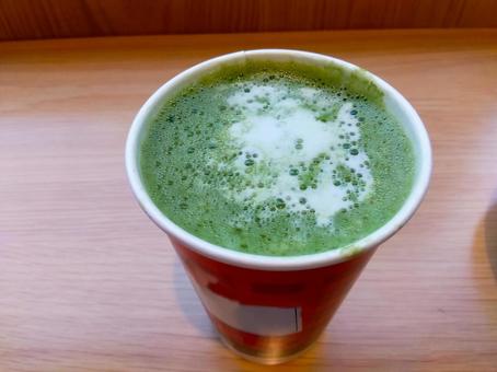 抹茶ラテ4 美味しい,ラテ,抹茶の写真素材