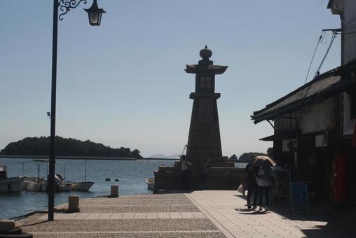 鞆の浦 風景,海,観光の写真素材