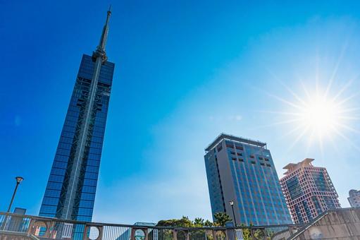 福岡　福岡タワー 福岡県,福岡市,福岡タワーの写真素材