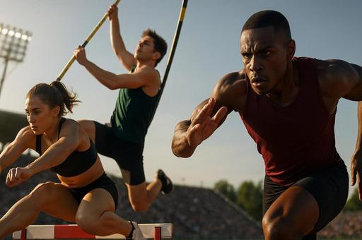 陸上競技の頂点決戦の写真