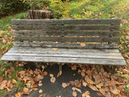 公園のベンチの写真