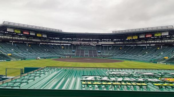甲子園球場2 甲子園球場2 阪神甲子園球場,野球,グラウンドの写真素材