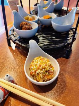 前菜1 前菜1 ヘルシーランチ,ビーガン,だんごの写真素材