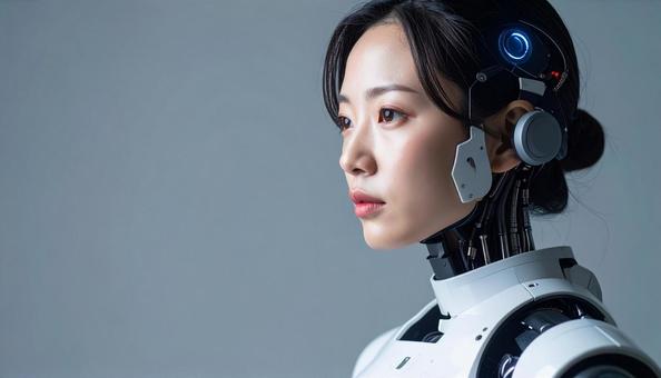 美しい女性型サイボーグ(日本人) 美しい女性型サイボーグ(日本人)の写真