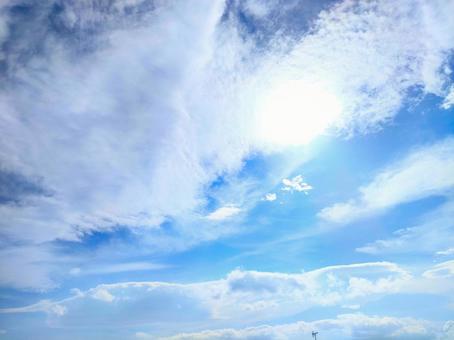 青空と雲 青空と雲の写真