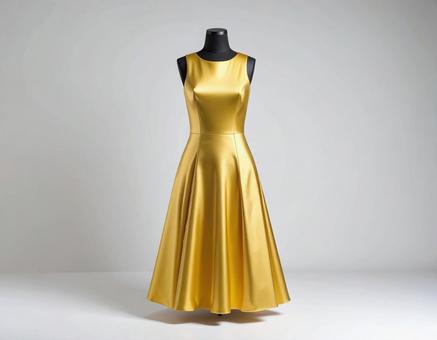 金色のドレス 金色のドレスの写真