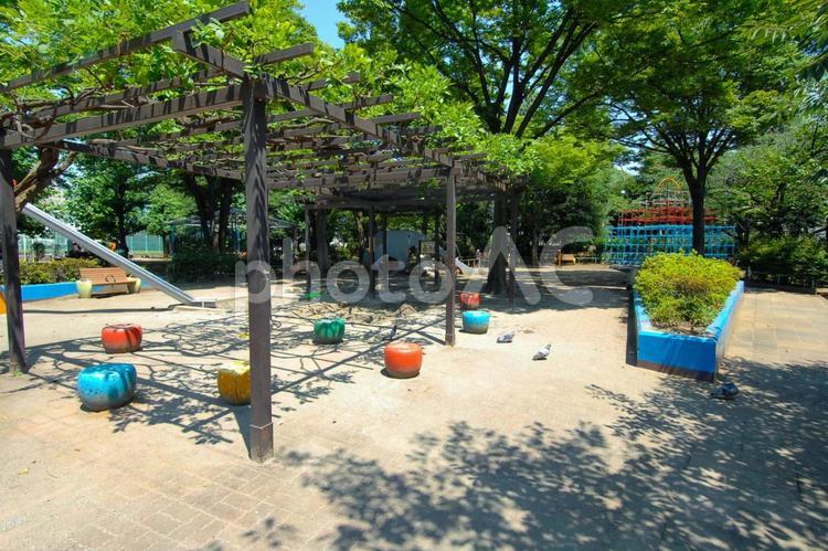 代々木大山公園の砂場 代々木大山公園,砂場,遊び場の写真素材