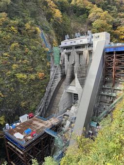 ダム 相俣ダム,ダム,重力式コンクリートダムの写真素材
