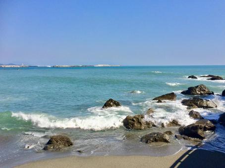 桂浜の海 桂浜の海 海,桂浜,波の写真素材