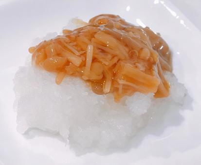 なめ茸おろし なめ茸おろし なめ茸おろし,大根おろし,大根おろしなめ茸の写真素材