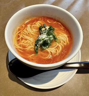 トマトの冷製中華パスタ トマトの冷製中華パスタ トマト,冷製パスタ,冷製の写真素材