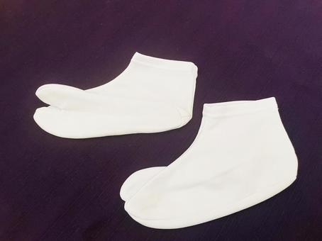 子ども用の白い足袋2 子ども用の白い足袋2 足袋,子ども用,子供の写真素材