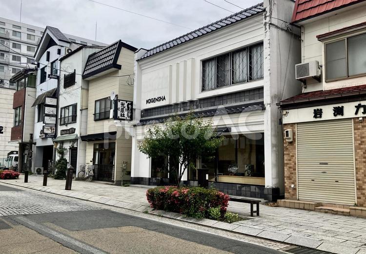 岩手県、盛岡の風情のあるレトロな街並み 岩手,盛岡,日本の写真素材