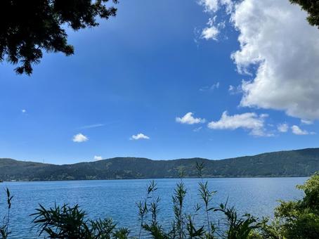 海と空 空,自然,海の写真素材