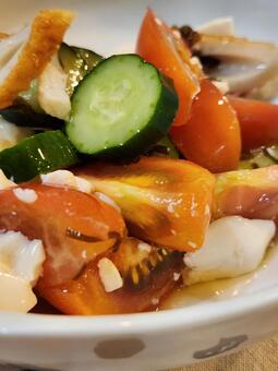 とうふサラダ 食べ物,サラダ,豆腐の写真素材