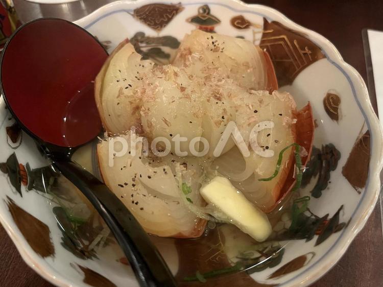 たまねぎのおでん 玉ねぎ,たまねぎ,おでんの写真素材