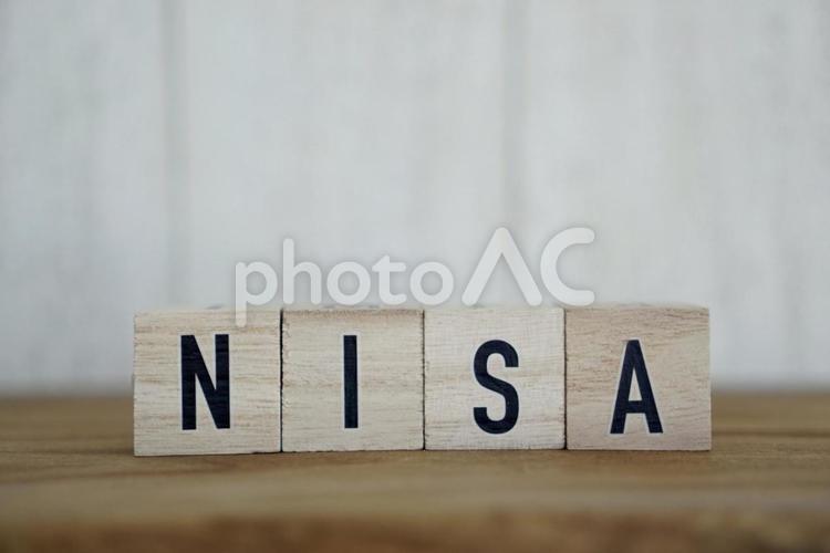 NISAの文字 ローマ字,アルファベット,ニーサの写真素材
