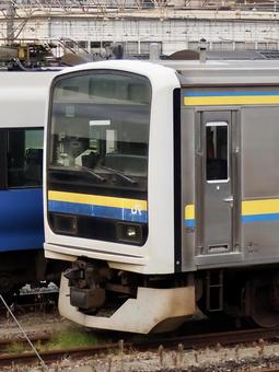JR東日本 209系 幕張車両センター JR東日本 209系 幕張車両センター 209系,2100番台,内房線の写真素材