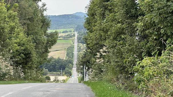 ジェットコースターの路 ジェットコースターの路,富良野,北海道の写真素材
