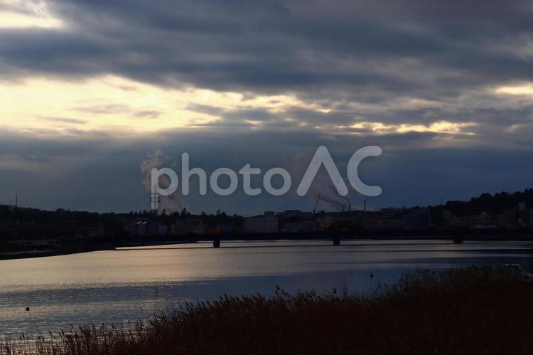 夕暮れの空 夕暮れ,風景,自然の写真素材