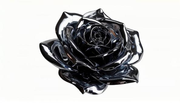 輝く黒薔薇(背景透過) 輝く黒薔薇(背景透過)の写真