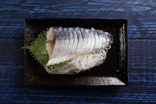 しめ鯖の刺身 しめ鯖,刺身,魚の写真素材