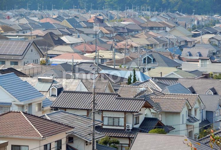 【風景写真】家並みの風景 家並み,街並み,町並みの写真素材