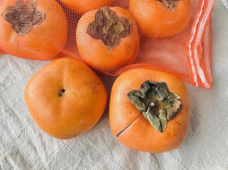 富有柿　傷あり 富有柿,柿,傷ありの写真素材