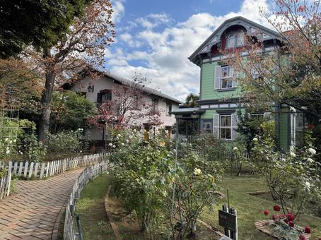 秋の山手資料館 横浜,山手資料館,山手の写真素材