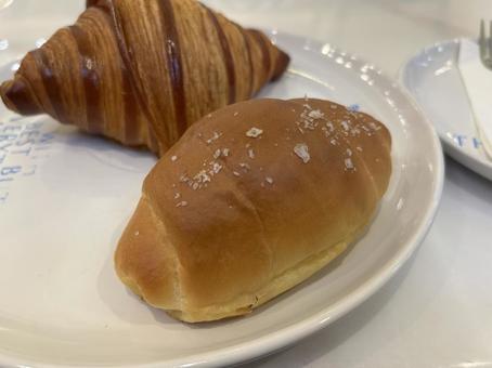 Salted butter bread in Bangkok, Thailand, JPG