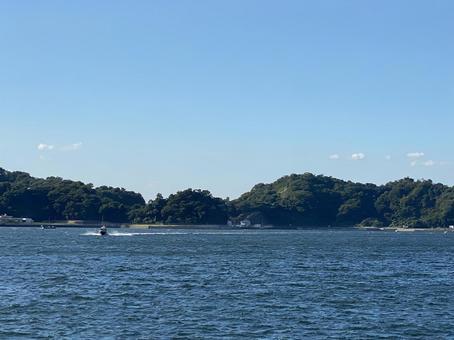 海の風景とボート 海の風景とボートの写真