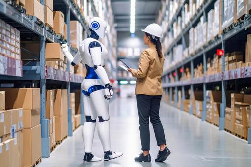 近未来の物流倉庫作業_05の写真