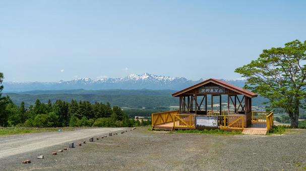 麓郷展望台 麓郷展望台 麓郷展望台,展望台,山の写真素材