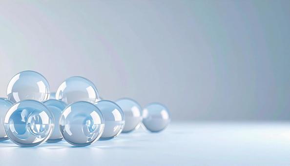 シンプルなビー玉、コピースペースの写真