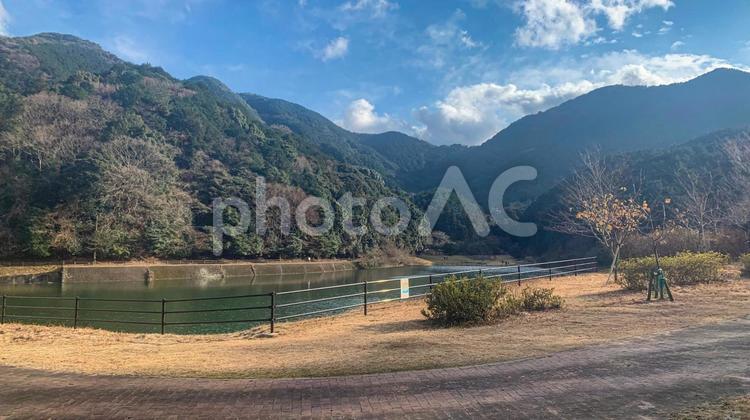 薬王寺水辺公園の風景 公園,自然,水辺の写真素材