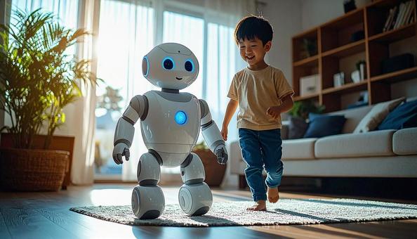 二足歩行のロボット 二足歩行のロボットの写真