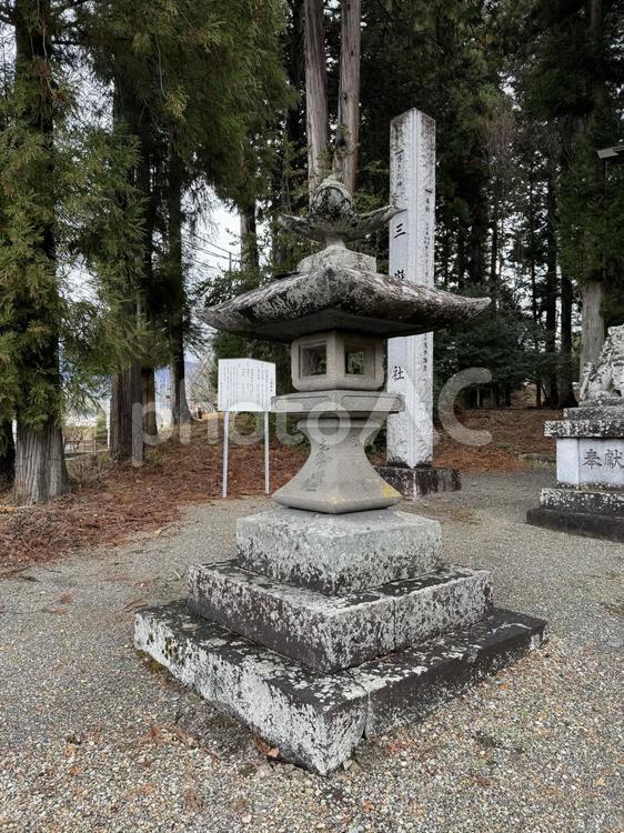 長野県塩尻市　三嶽神社 三嶽神社,信州,塩尻市の写真素材