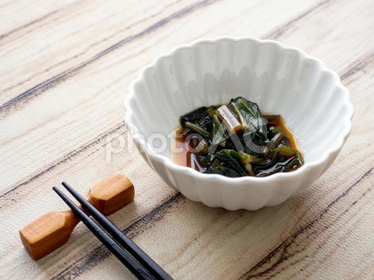 行者にんにく醤油漬け 行者大蒜,行者にんにく,行者ニンニクの写真素材