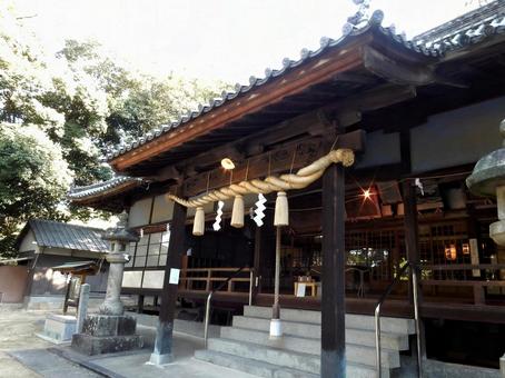 【風景写真】重井八幡神社の風景 重井八幡神社,本殿,神社の写真素材