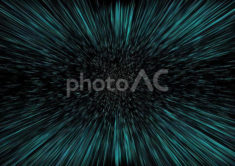 グリーンの放射状の光線　背景イラスト素材 放射状,デジタル,ハイテクの写真素材