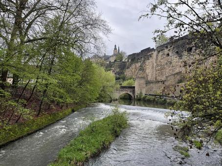 ルクセンブルク ルクセンブルク,旧市街,世界遺産の写真素材