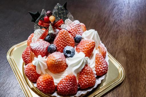 苺のクリスマスケーキ 苺のクリスマスケーキ クリスマス,クリスマスケーキ,苺の写真素材