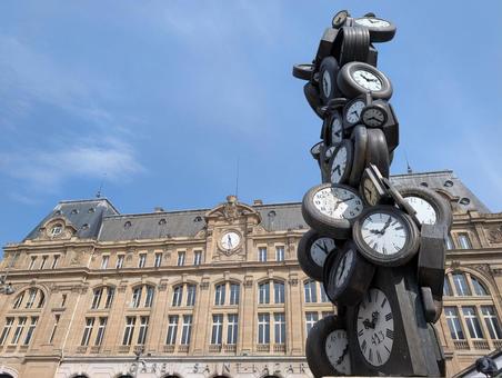 サンラザール駅 サンラザール駅 パリ,フランス,ヨーロッパの写真素材