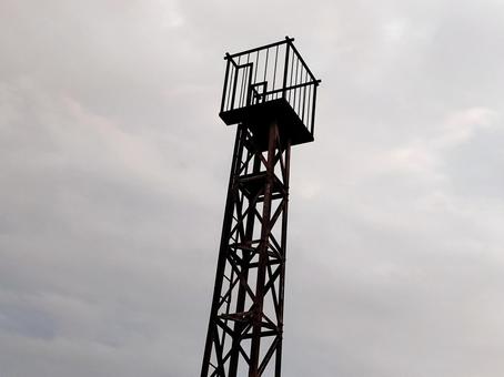 使われてない火の見やぐら 火の見櫓,消防署,消防団の写真素材