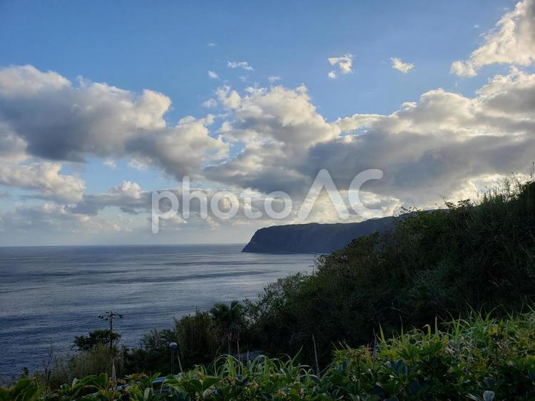 夕暮れの海景 海,海辺,夕焼けの写真素材