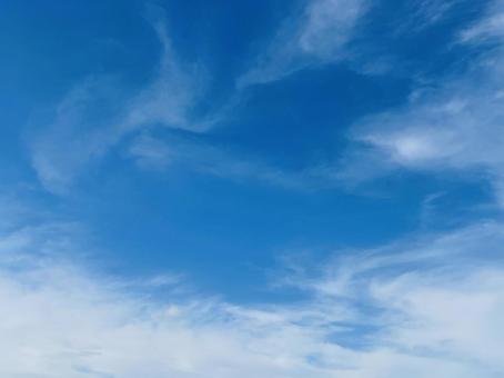 青空と雲 青空と雲の写真
