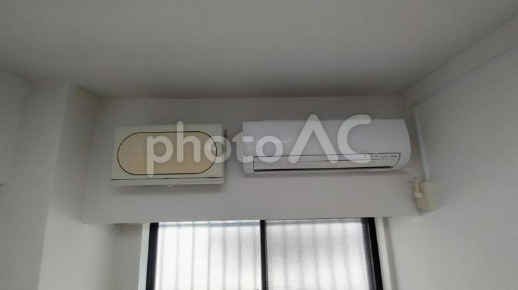 エアコンとロスナイのある和室 エアコン,クーラー,不動産の写真素材