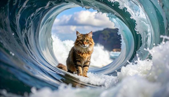 海を操る神秘的な猫02 海を操る神秘的な猫02の写真